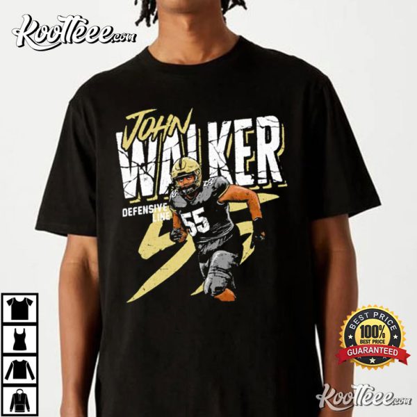 John Walker 55 Football Player Defensive Line T-Shirt