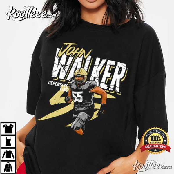 John Walker 55 Football Player Defensive Line T-Shirt