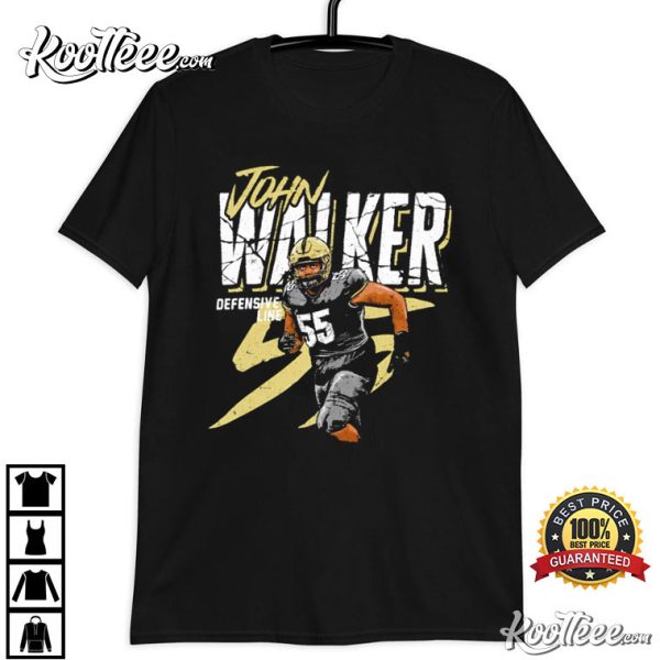 John Walker 55 Football Player Defensive Line T-Shirt