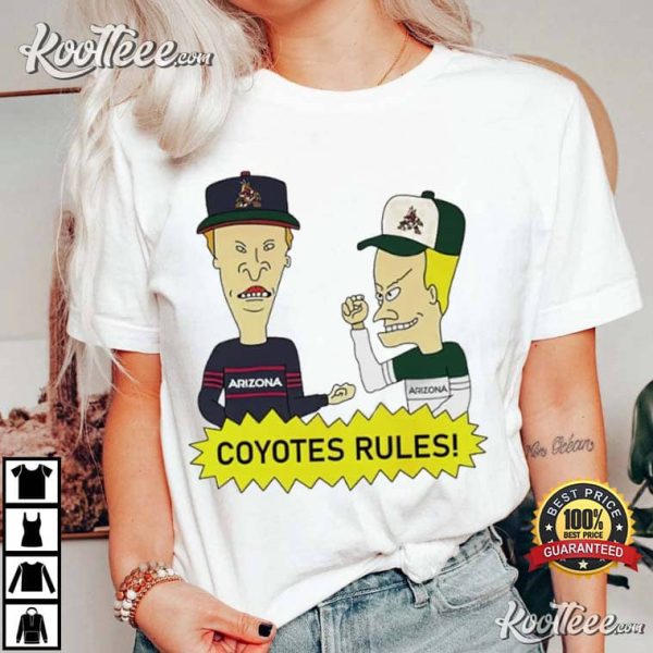 Beavis and Butthead Arizona Coyotes Rules T-Shirt