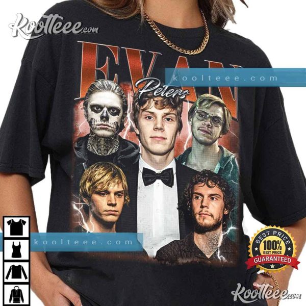 Evan Peters Vintage Gift For Fan T-Shirt