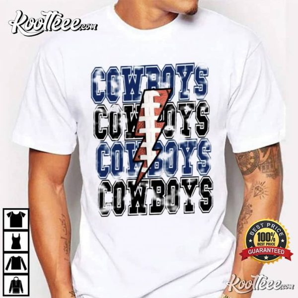 Dallas Cowboys Lightening Bolt T-Shirt