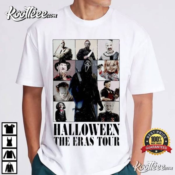 Horror Movie Characters Ghostface Halloween The Eras Tour T-Shirt
