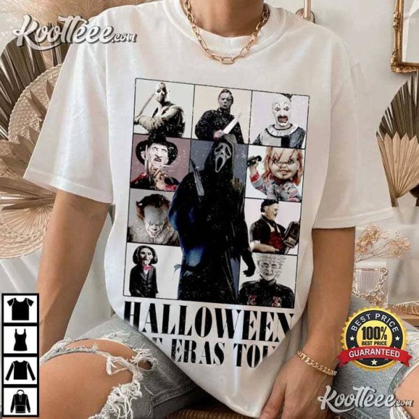 Horror Movie Characters Ghostface Halloween The Eras Tour T-Shirt