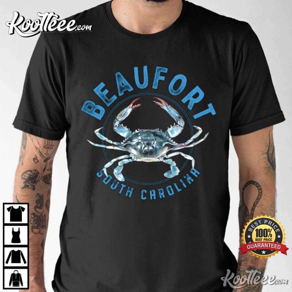 Beaufort South Carolina Blue Crab T-Shirt