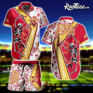 Iowa State Cyclones NCAA Us Flag Hawaiian Shirt Custom Summer