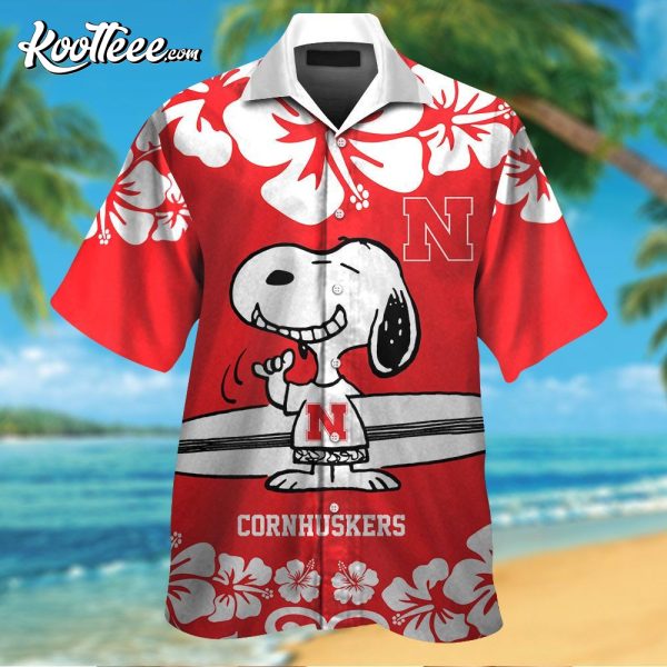 NCAA Nebraska Cornhuskers Snoopy Hawaiian Shirt