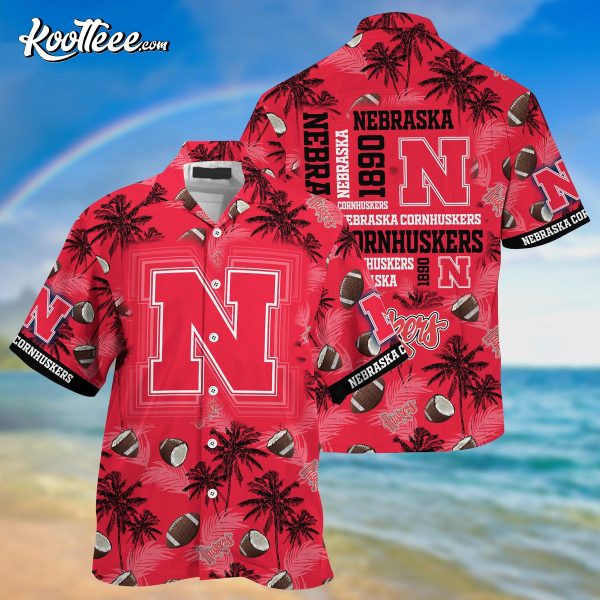 Nebraska Cornhuskers Coconut Red Hawaiian Shirt