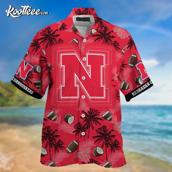 Nebraska Cornhuskers Coconut Red Hawaiian Shirt