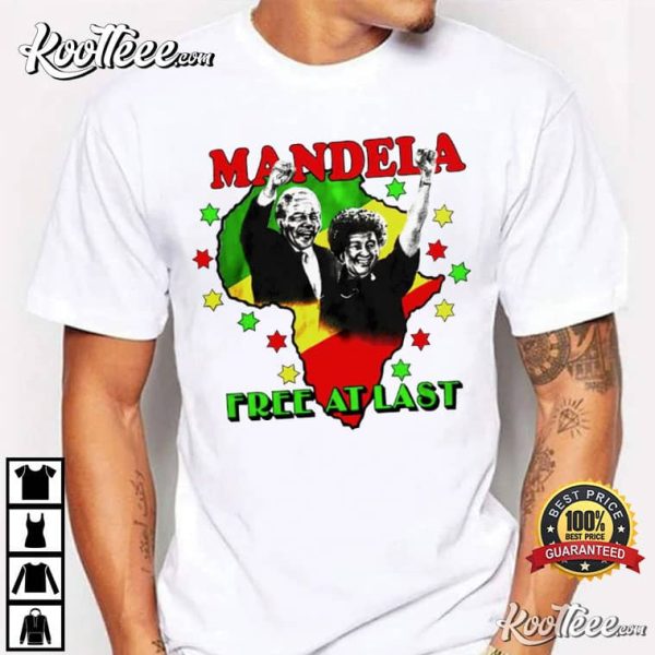 Nelson Mandela Free At Last T-Shirt