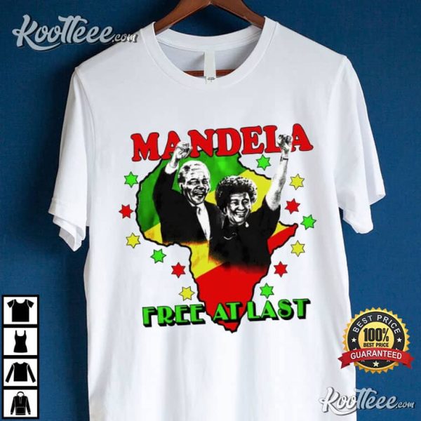 Nelson Mandela Free At Last T-Shirt