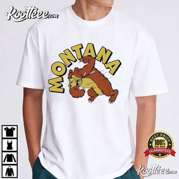 Montana Slobbering Bear Cartoon T-Shirt