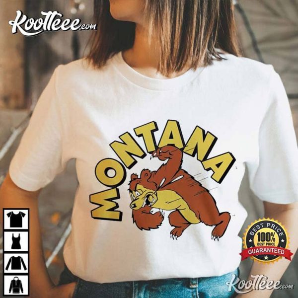 Montana Slobbering Bear Cartoon T-Shirt