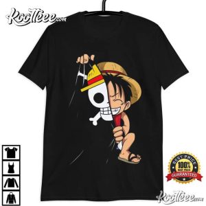  QuaxoaiTee Shirt MONKEY D LUFFY SUPER CALVO COLORS