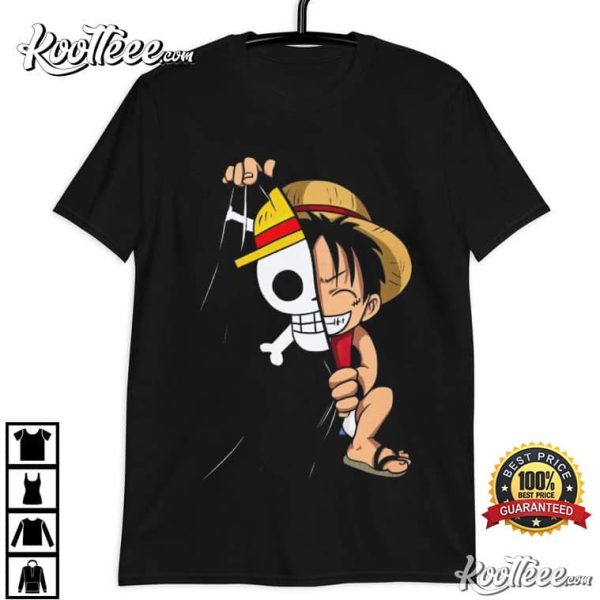 Monkey D Luffy One Piece Straw Hats Flag T-Shirt