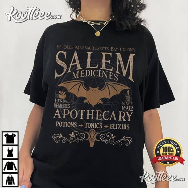 Salem Witches Apothecary Halloween Vintage T-Shirt