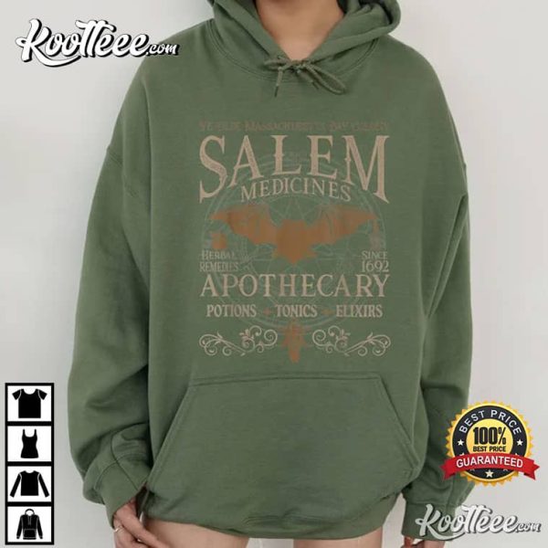 Salem Witches Apothecary Halloween Vintage T-Shirt