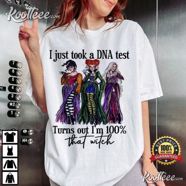 Hocus Pocus I Just Took A DNA Test Turns Out I’m 100 That Witch T-Shirt