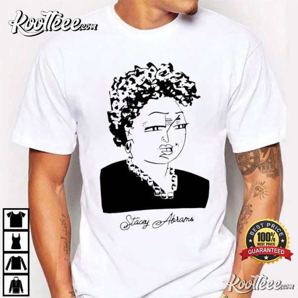 Stacey Abrams Caricature Funny T-Shirt