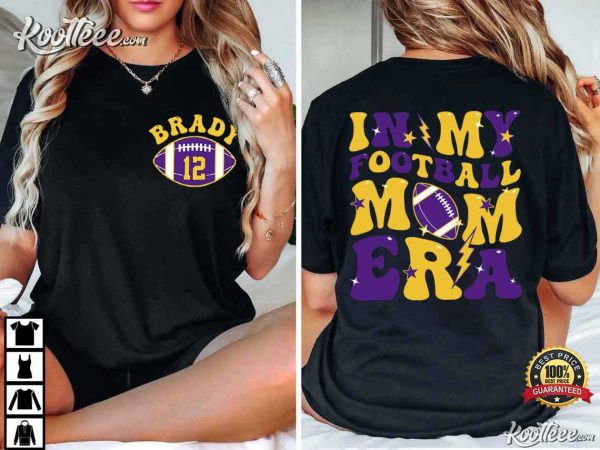 Game Day Mama Football Mom Custom Name T-Shirt
