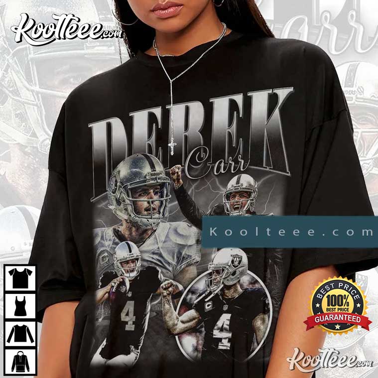 Derek Carr Shirt, New Orleans Football Men's Cotton T-Shirt