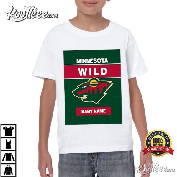 Minnesota Wild Baby Name Custom T-Shirt