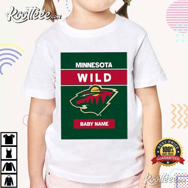 Minnesota Wild Baby Name Custom T-Shirt