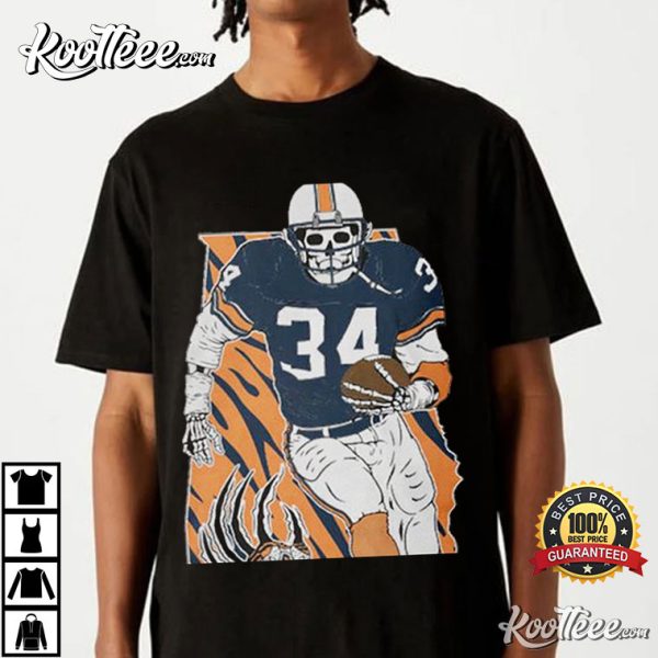 Auburn Tigers Football Skeleton Bo Jackson T-Shirt