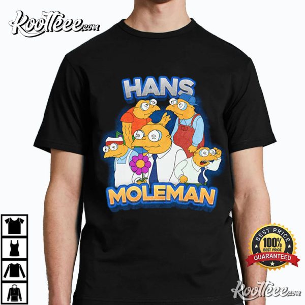 Hans Moleman The Simpsons Vintage T-Shirt