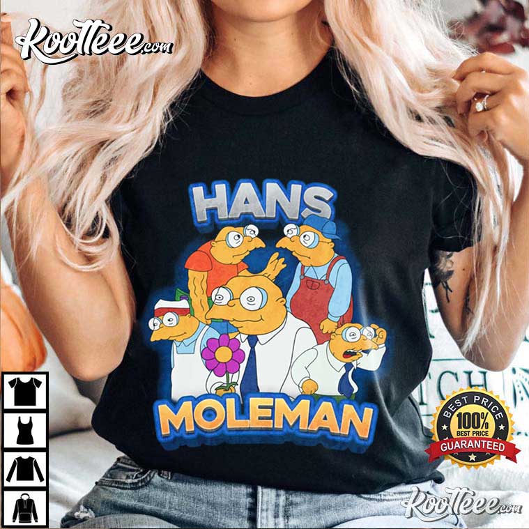 Hans Moleman The Simpsons Vintage T-Shirt