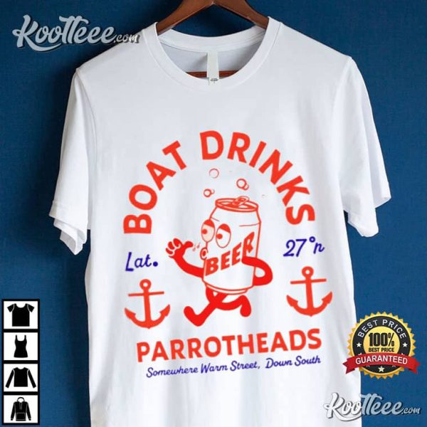 Boat Drinks Jimmy Buffett T-Shirt