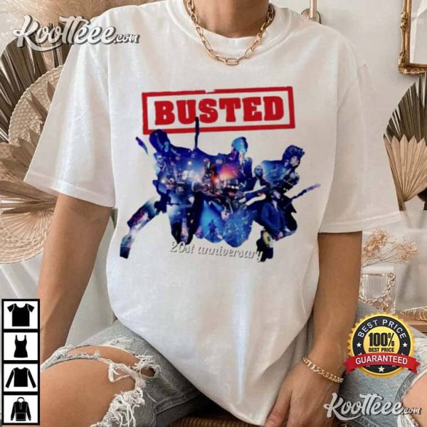 Busted Band 20th Anniversary 2023 Tour T-Shirt