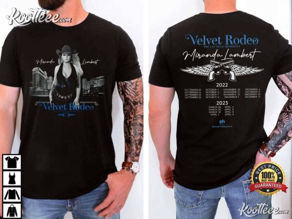Miranda Lambert Velvet Rodeo Las Vegas Merch T-Shirt