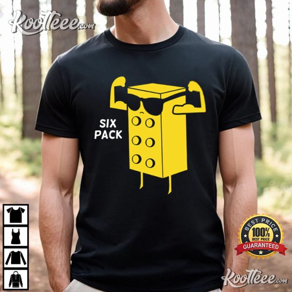 Building Brick Funny Six Pack T-Shirt