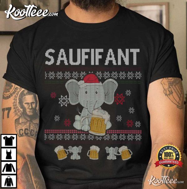 Saufifant Beer Lover Drinking Day T-Shirt