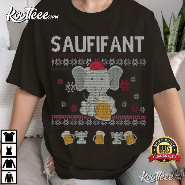 Saufifant Beer Lover Drinking Day T-Shirt