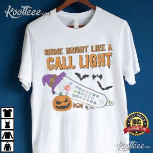 Shine Bright Like A Call Light Halloween T-Shirt Shine Bright Like A Call Light Halloween T Shirt (3)