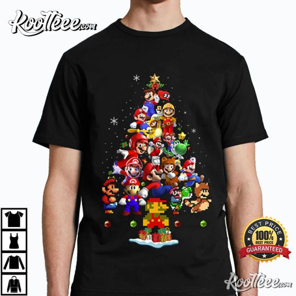 Super Mario Christmas Tree T-Shirt