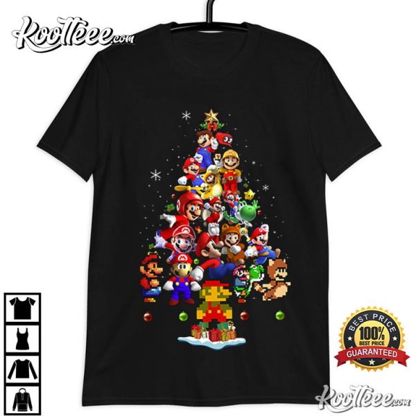 Super Mario Christmas Tree T-Shirt