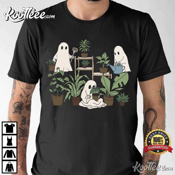 Ghost Plant Lady Halloween Plant Lover T-Shirt
