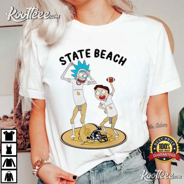 Rick and Morty Long Beach State Beach Dancing T-Shirt