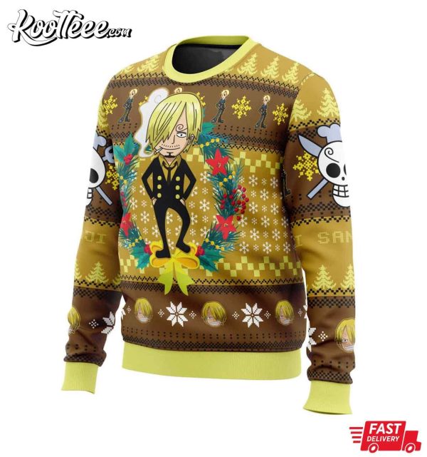 Sanji One Piece Christmas Ugly Sweater
