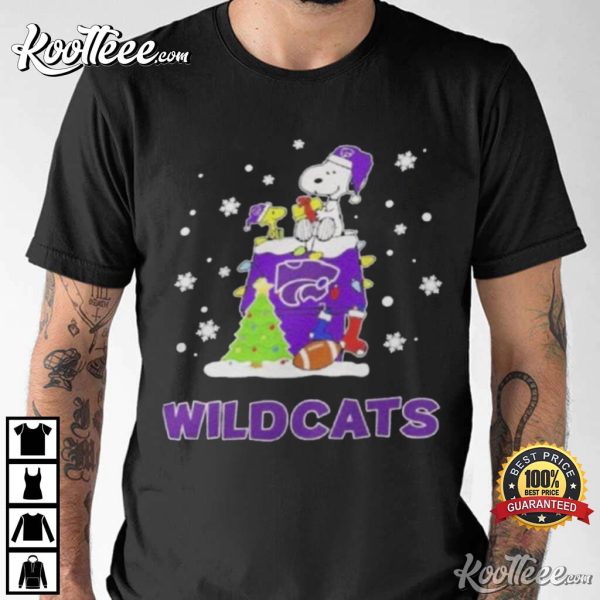 Kansas State Wildcats Snoopy Christmas T-Shirt