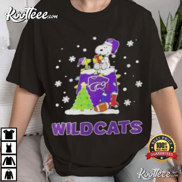 Kansas State Wildcats Snoopy Christmas T-Shirt