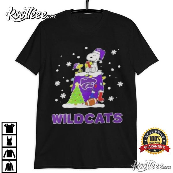 Kansas State Wildcats Snoopy Christmas T-Shirt