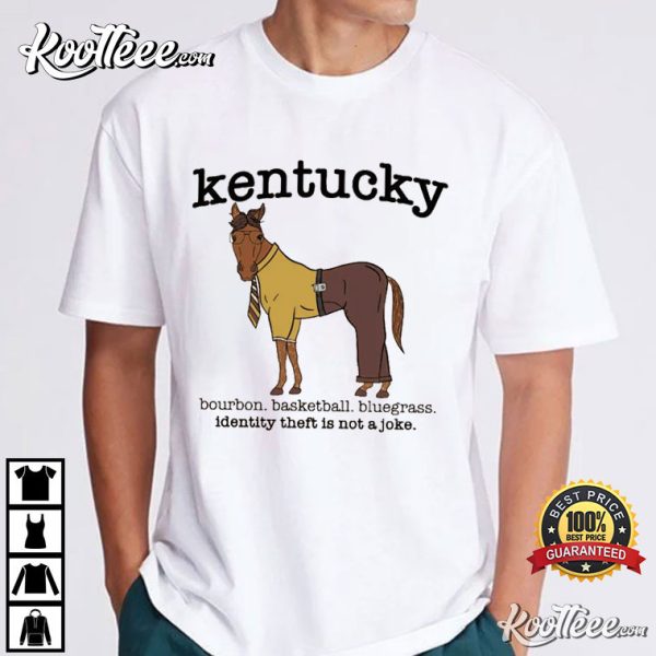 Steph Curry Kentucky Bourbon Bluegrass Identity Theft Not a Joke T-Shirt