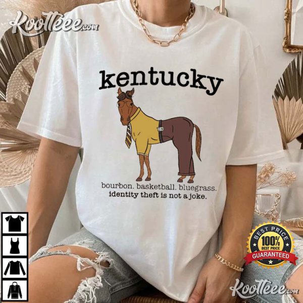 Steph Curry Kentucky Bourbon Bluegrass Identity Theft Not a Joke T-Shirt