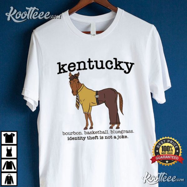 Steph Curry Kentucky Bourbon Bluegrass Identity Theft Not a Joke T-Shirt