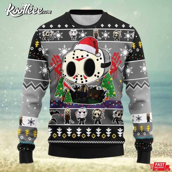 Jason Voorhees Chibi Christmas Gift Ugly Sweater