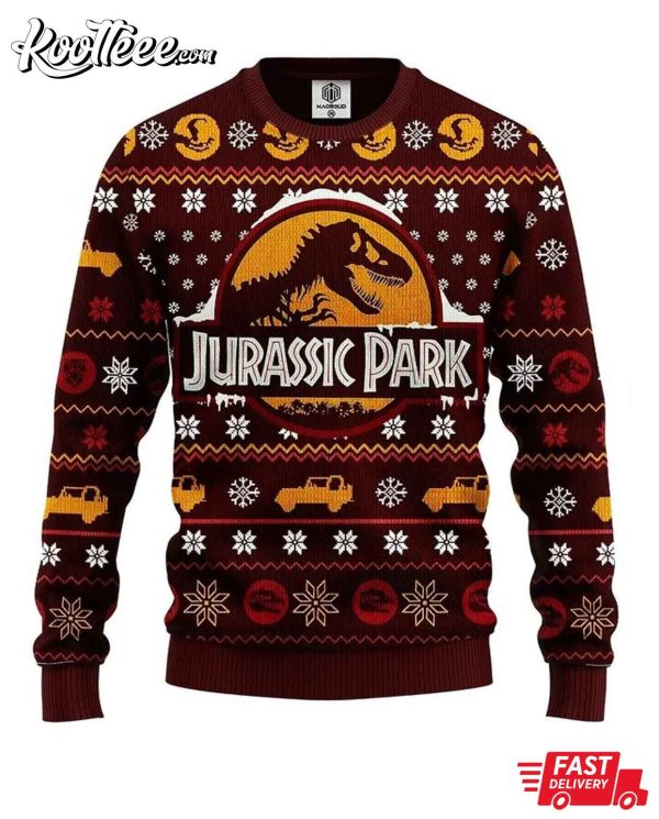 Jurassic Park Xmas Ugly Sweater